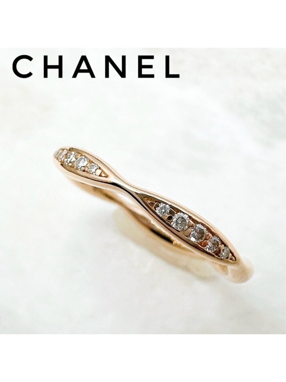 Chanel Camellia Diamond Platinum Ring